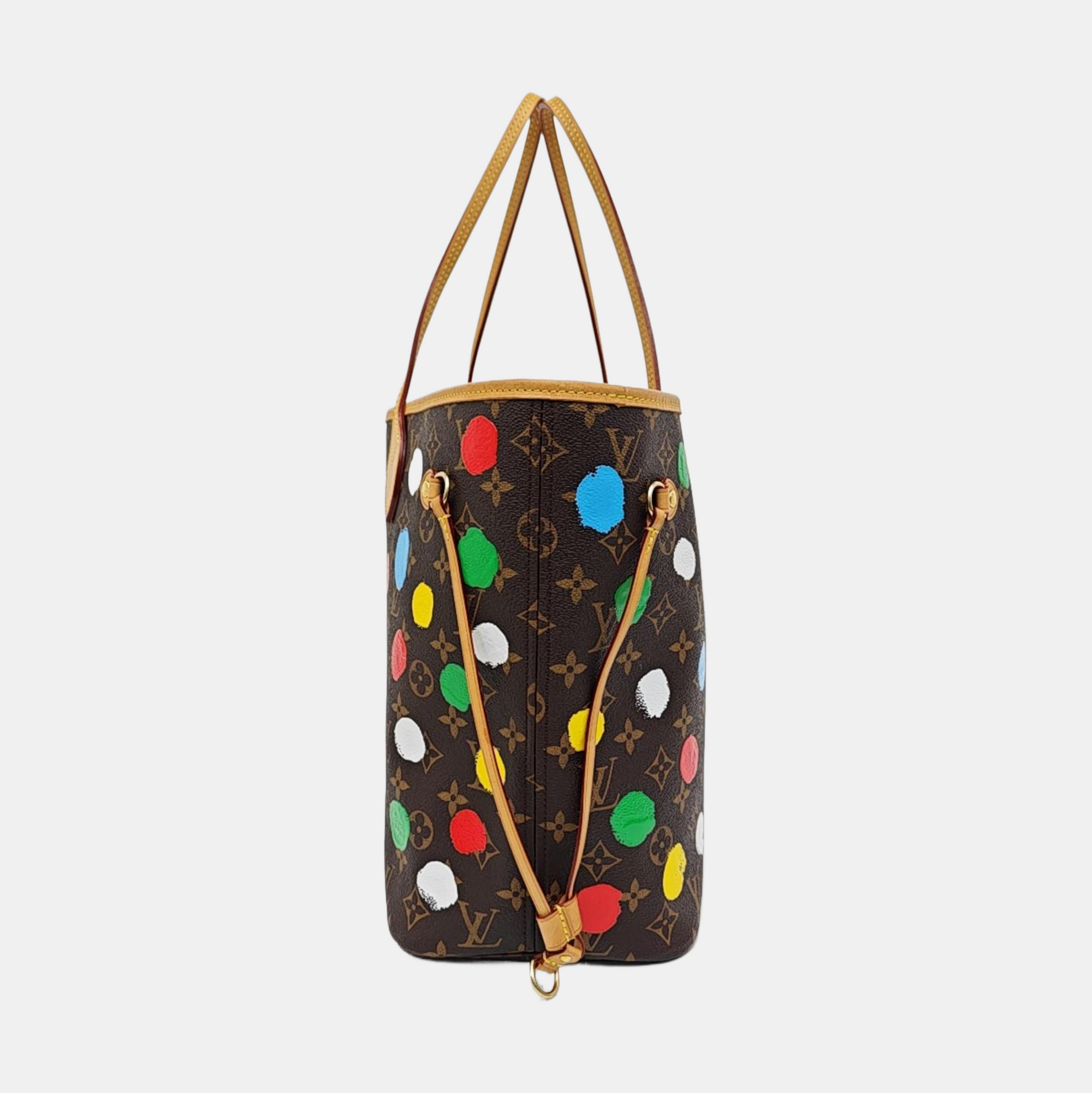 NEVERFULL MM Monogram Coated Canvas Brown