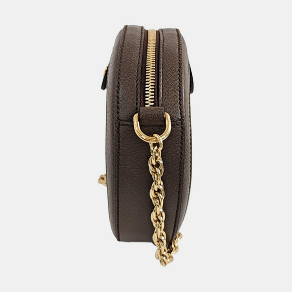 Ophidia Mini Monogram Coated Canvas Beige