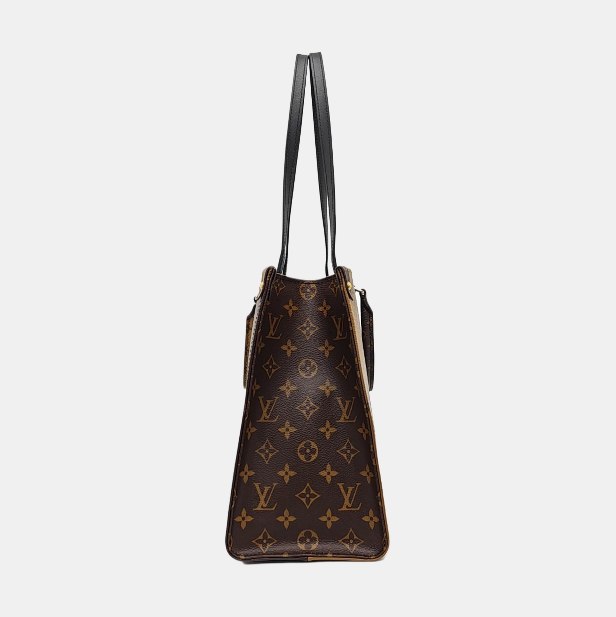 ONTHEGO MM Monogram Coated Canvas Brown