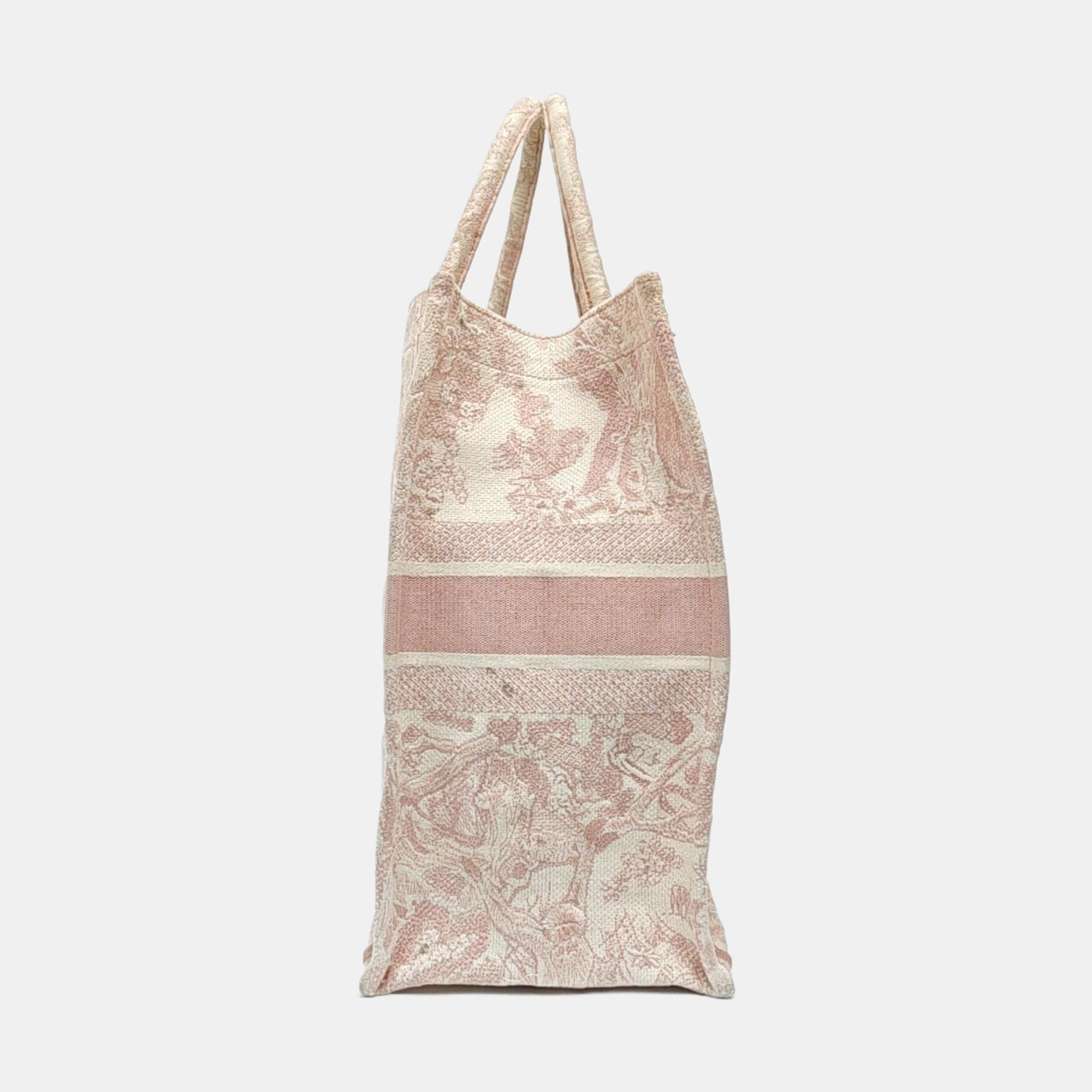 Book Tote Large Fabric Pink