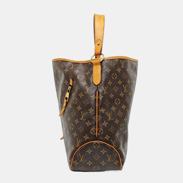 Monogram Coated Canvas Tote Bag Brown