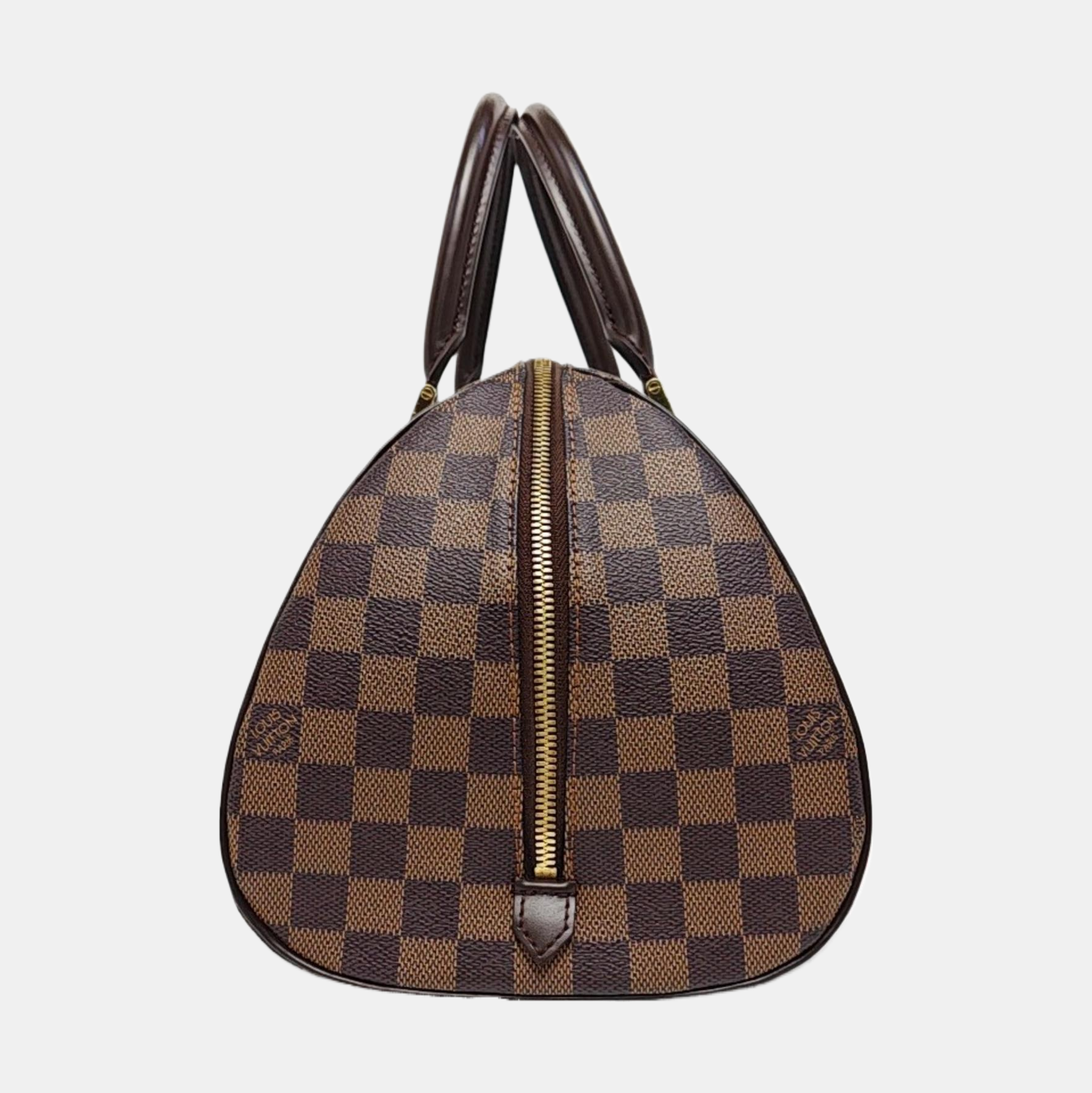 RIBERA MM Damier Ebene Coated Canvas Brown