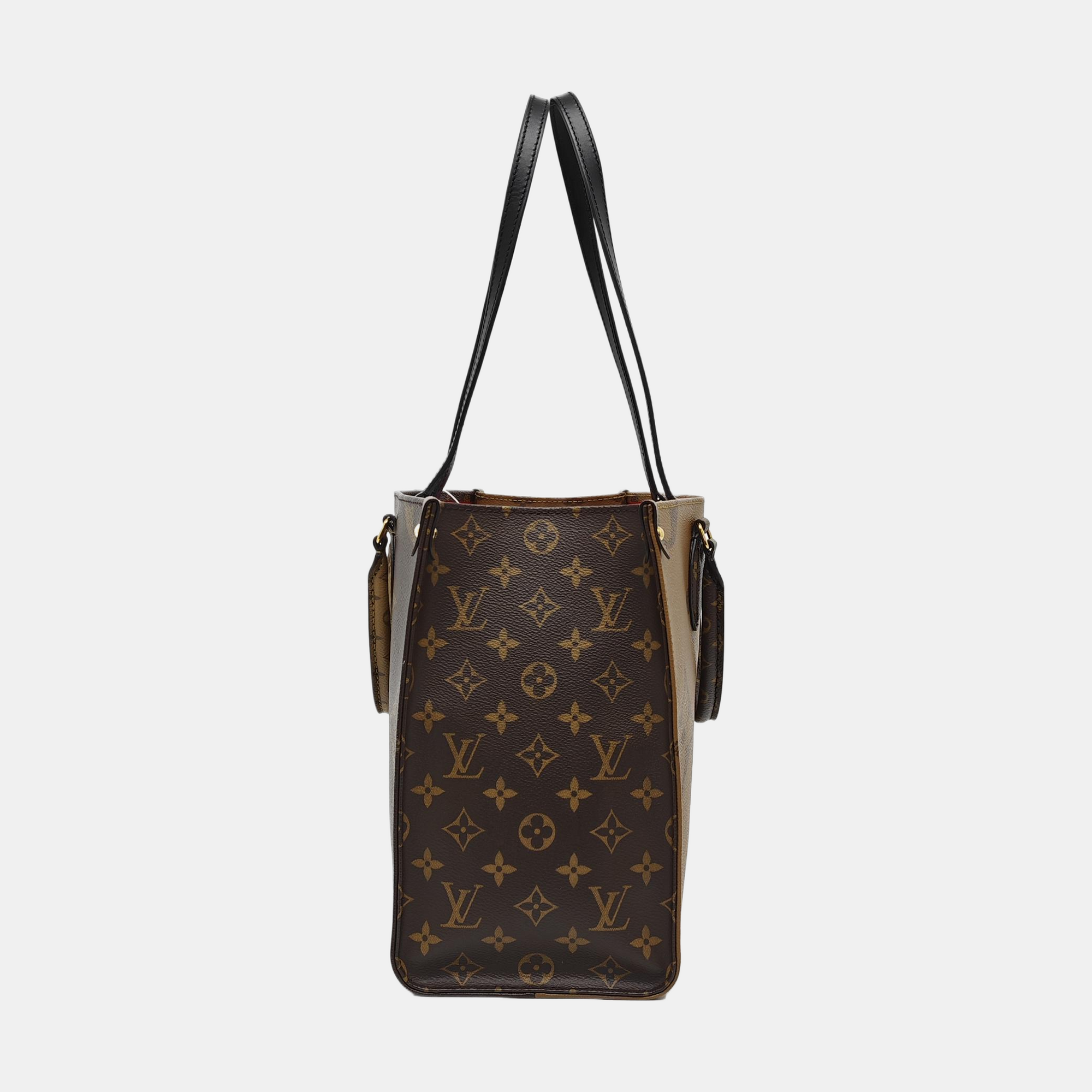 ONTHEGO MM Monogram Coated Canvas Brown