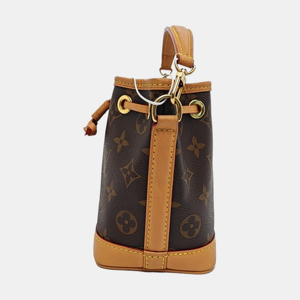 NOÉ Nano Monogram Coated Canvas Brown