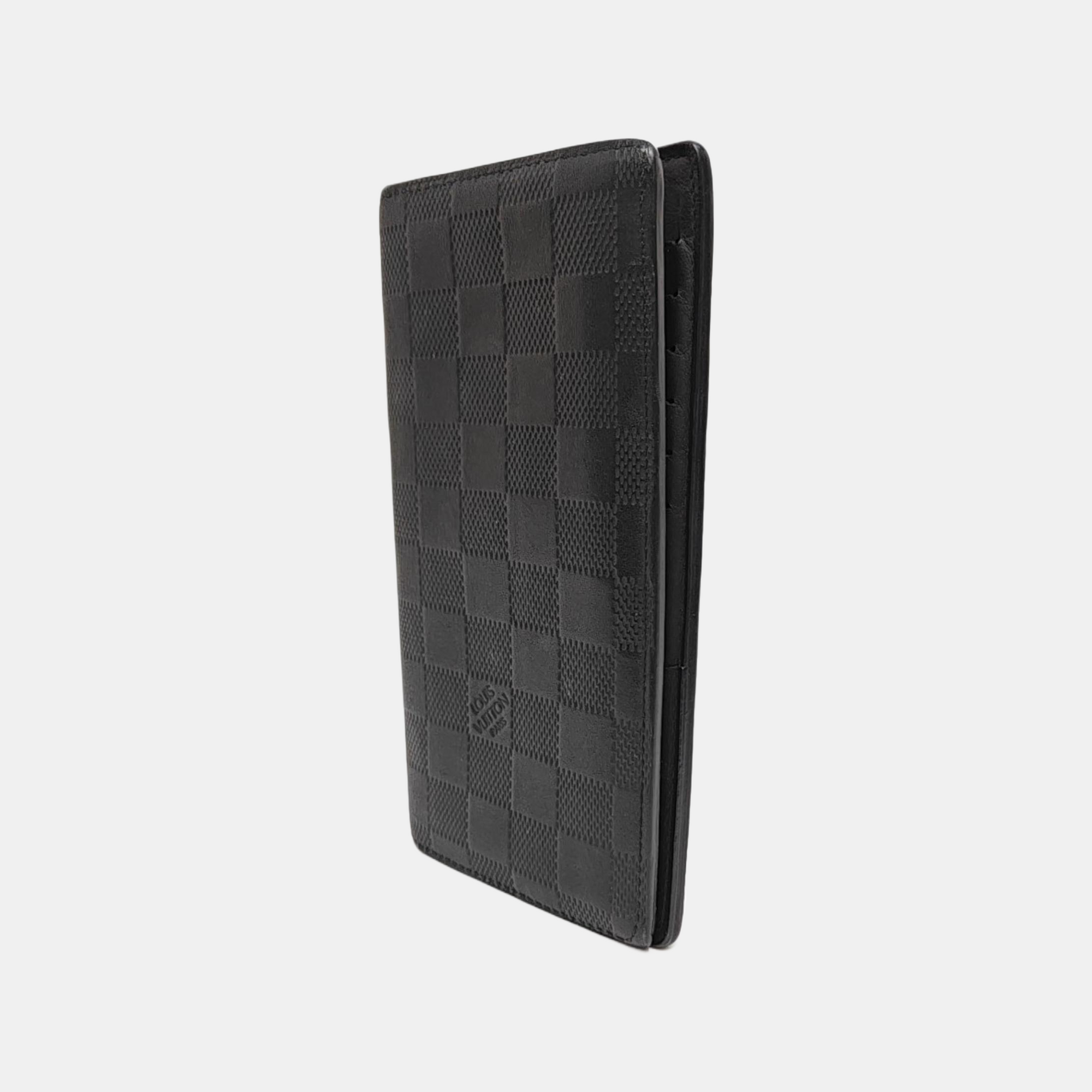 BRAZZA Damier Graphite Calfskin Black Wallet