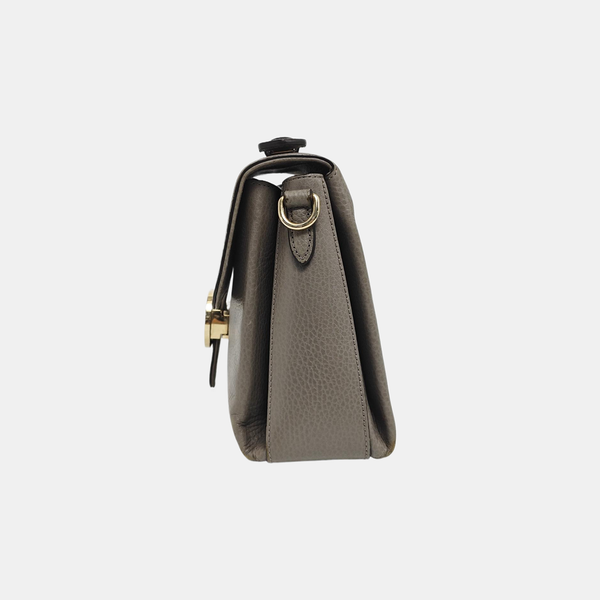 Interlocking G Large Calfskin Gray
