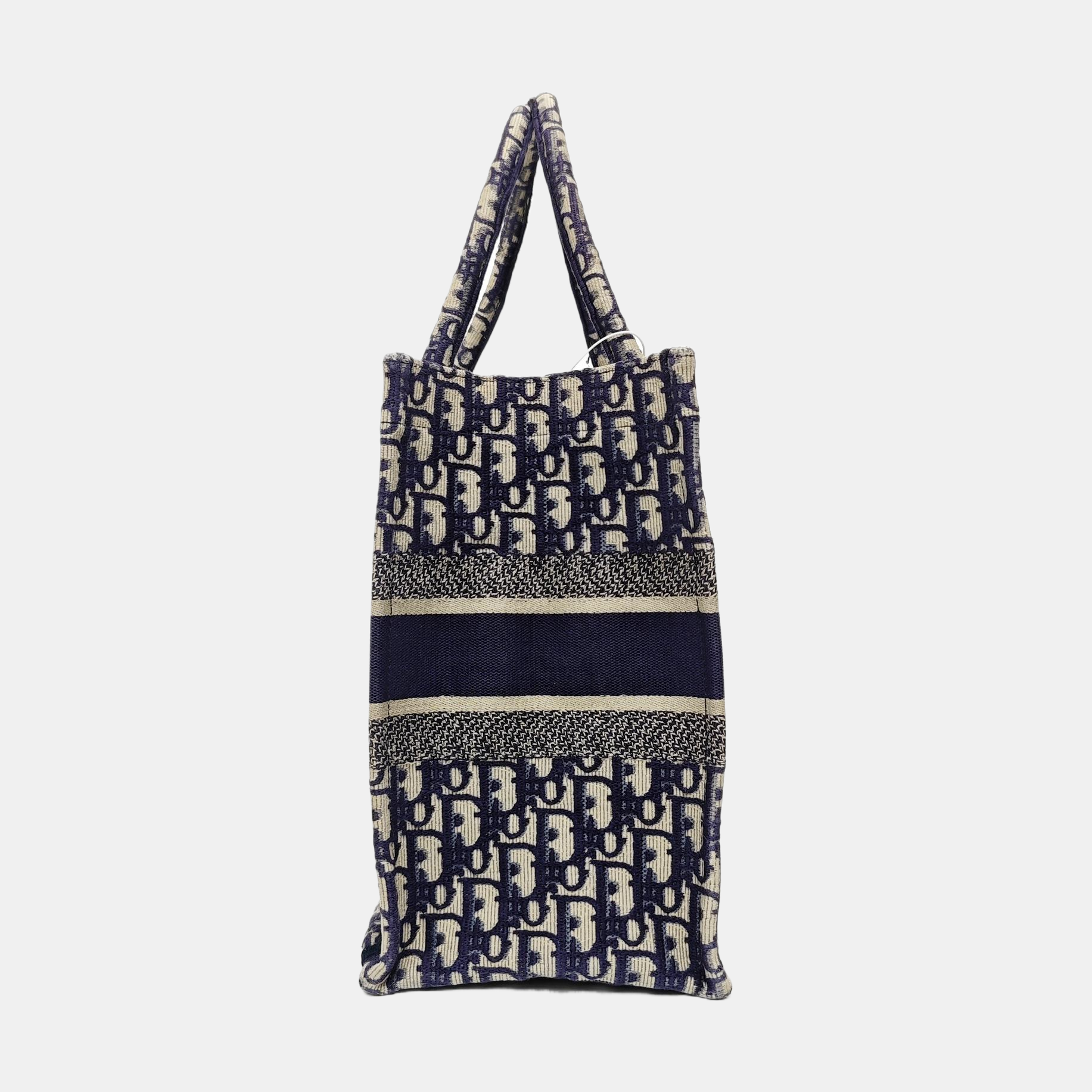 Book Tote Medium Oblique Canvas Blue