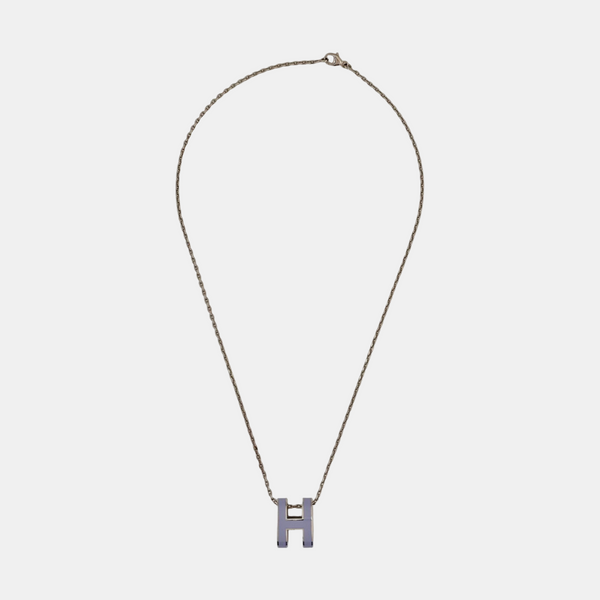 Pop H Metal Silver Necklace