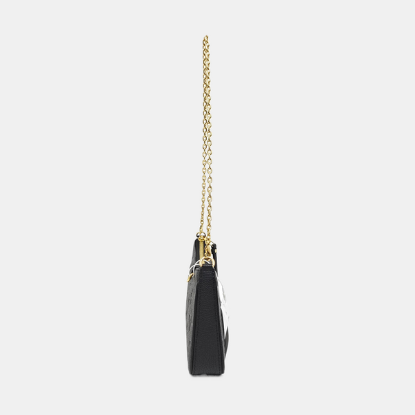 EASY POUCH ON STRAP Monogram Calfskin Black