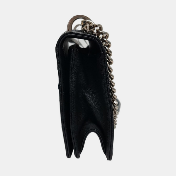 Diorama Medium Cannage Calfskin Black