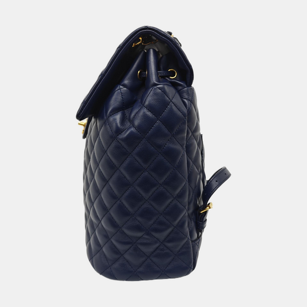 URBAN SPIRIT Large Quilted Lambskin Blue