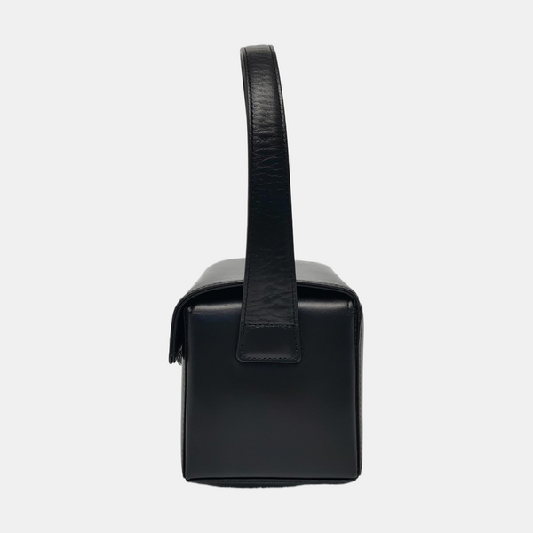 Calfskin Top Handle Bag Black