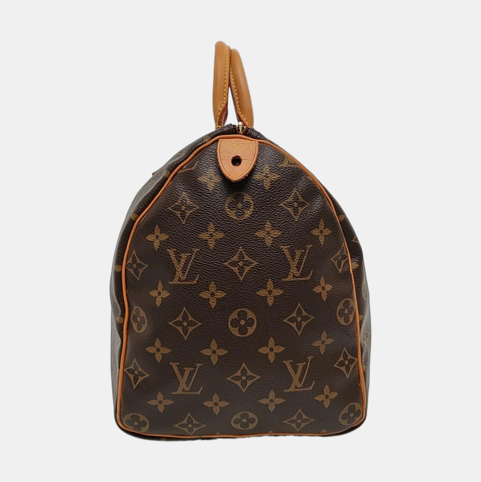SPEEDY 35 Monogram Coated Canvas Brown