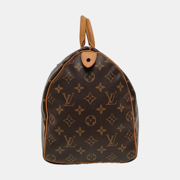 SPEEDY 35 Monogram Coated Canvas Brown