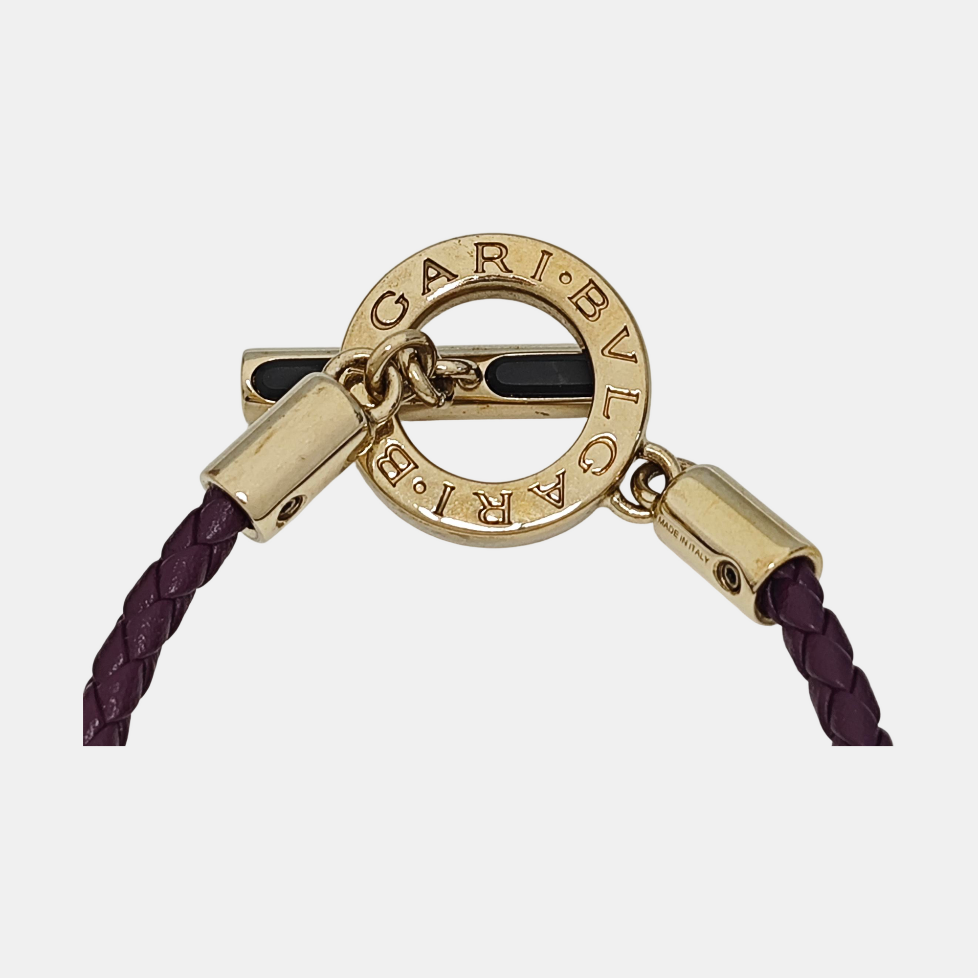 Leather Purple Bracelet