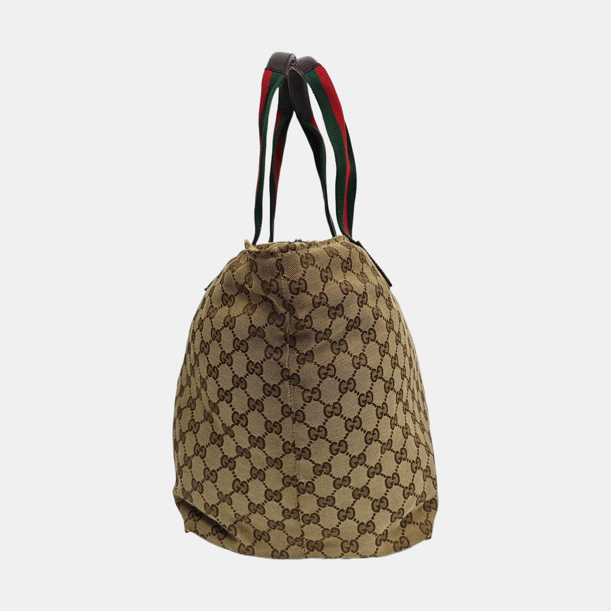 Monogram Canvas Top Handle Bag Brown
