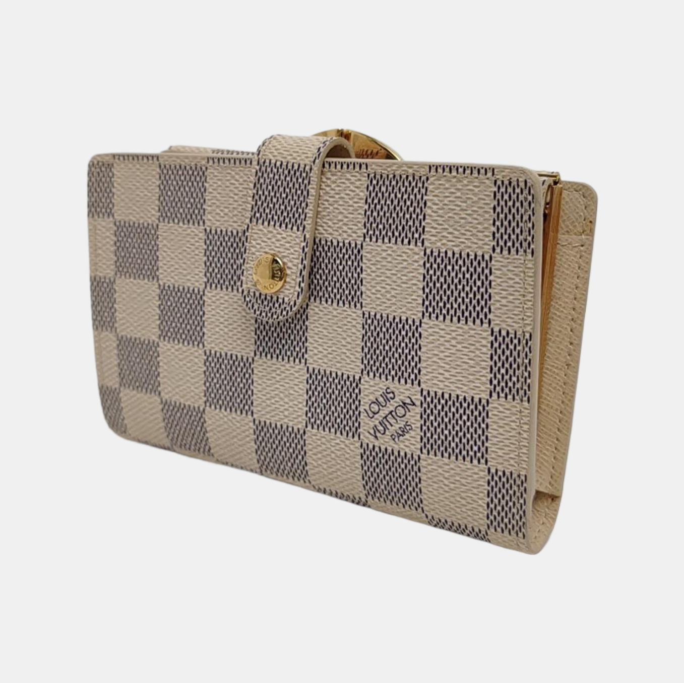VIENNOIS Damier Azur Coated Canvas White Wallet