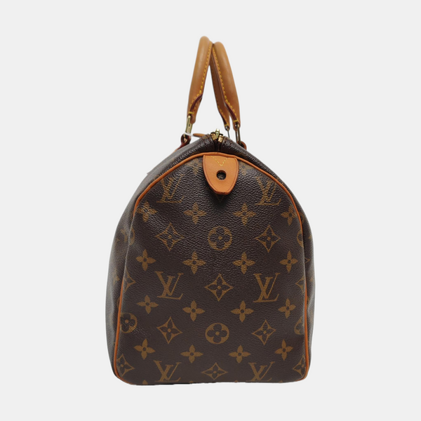 SPEEDY 30 Monogram Coated Canvas Brown