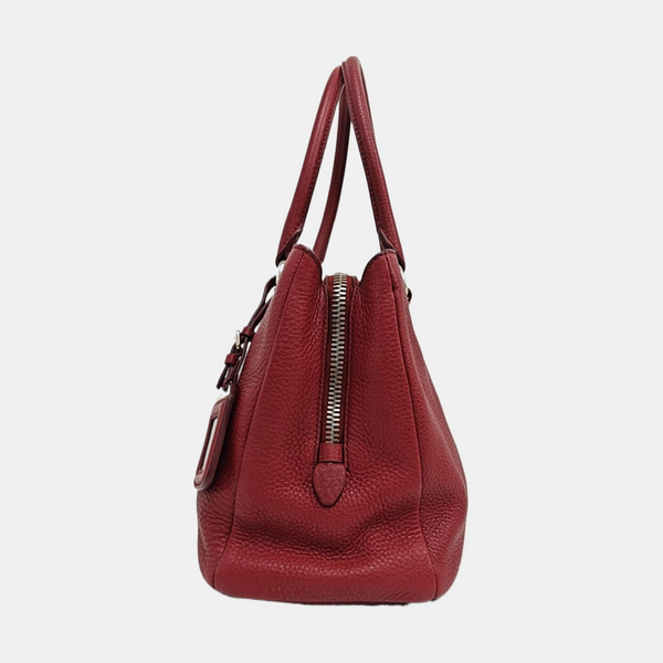 Calfskin Tote Bag Red