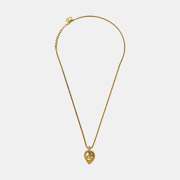 Petit CD Metal Gold Necklace