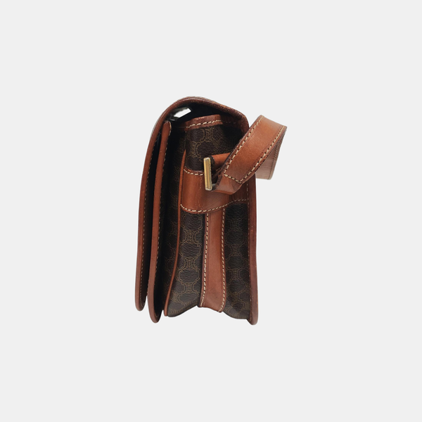 MACADAM CLUTCHES Coated Canvas Brown