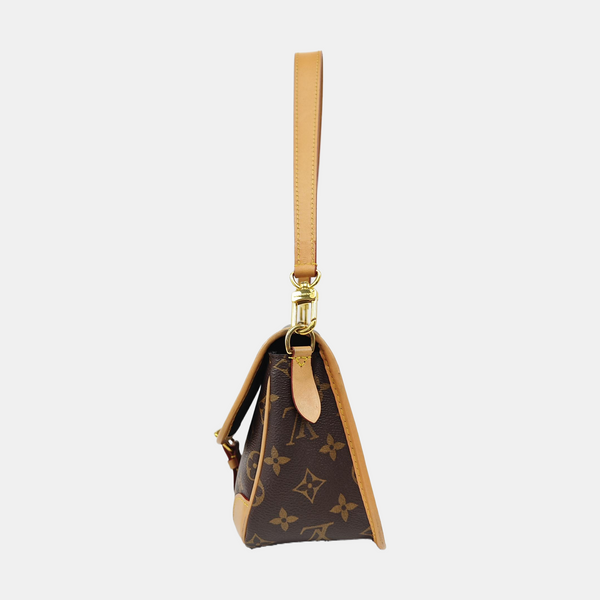 DIANE Monogram Coated Canvas Brown