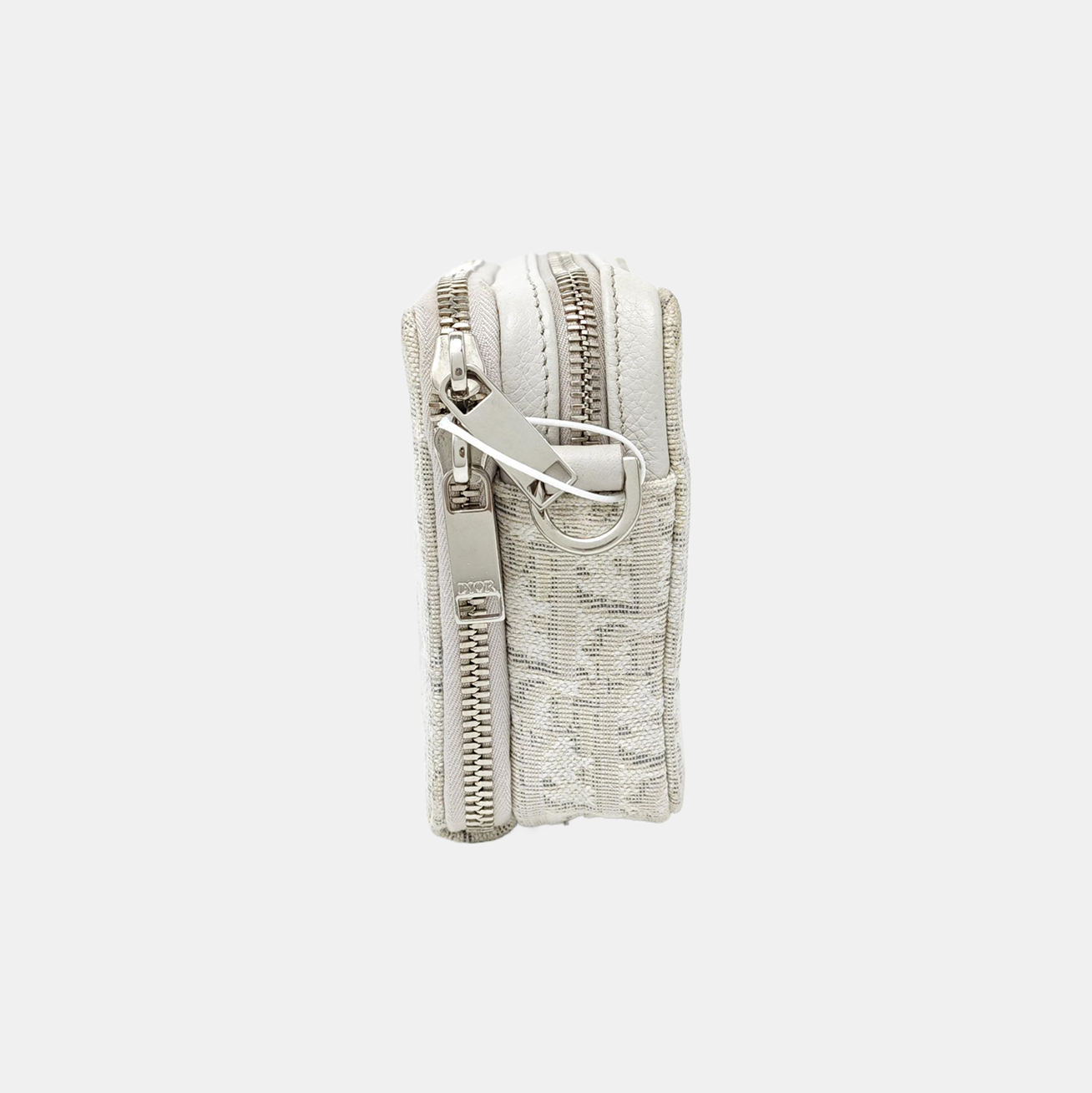 Oblique Canvas Shoulder Bag White