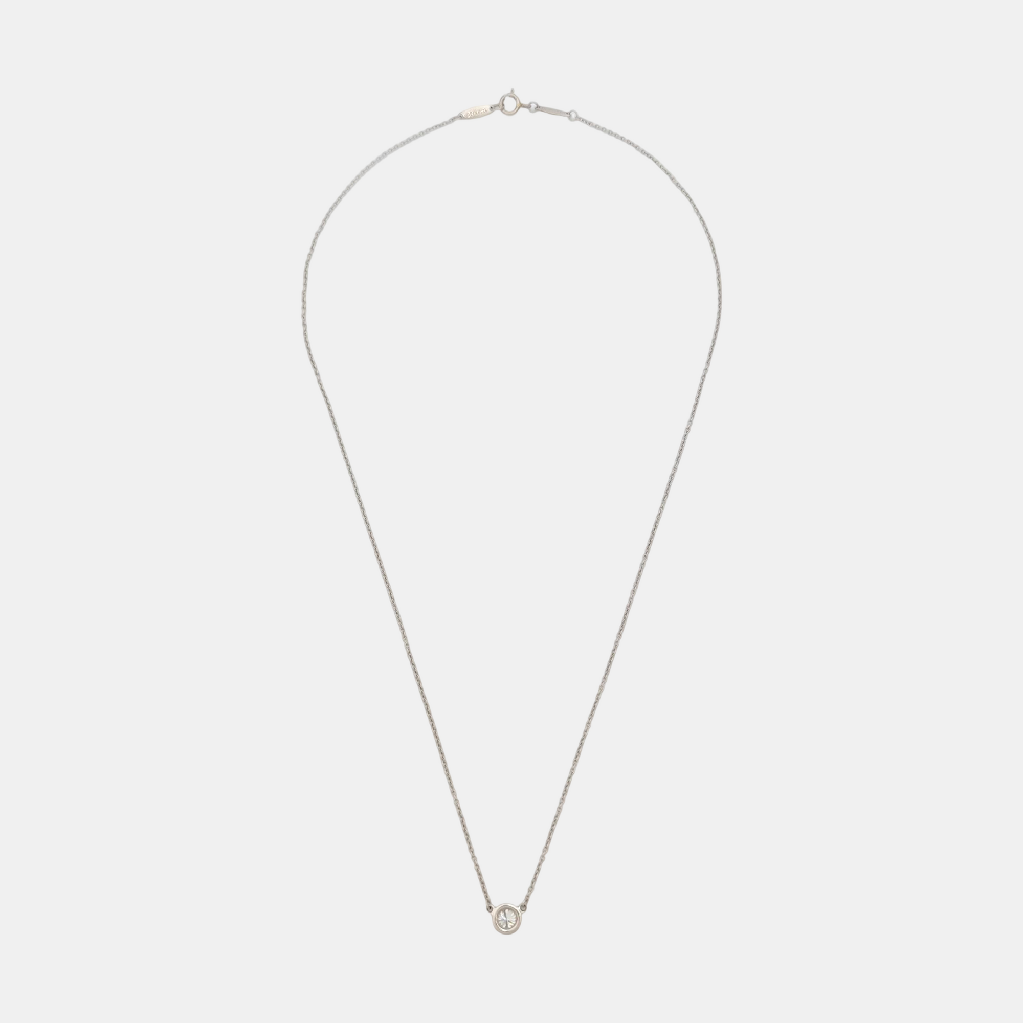 Elsa Peretti Platinum 950 Silver Necklace