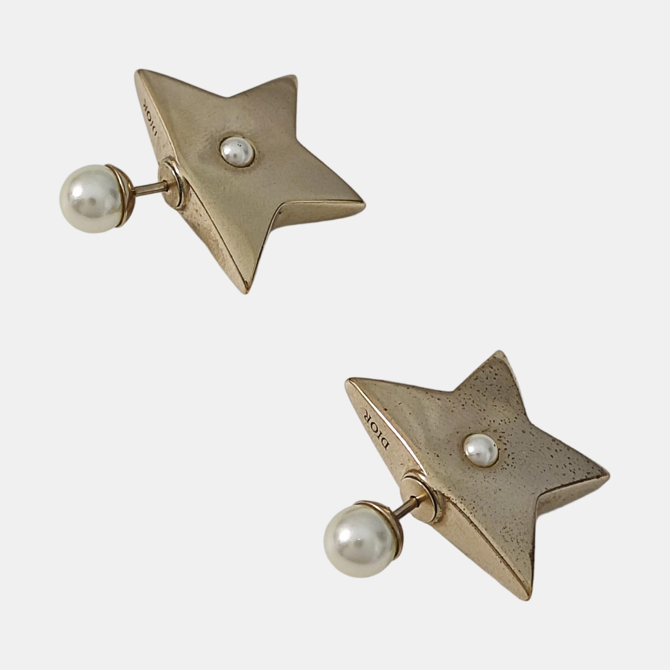 Metal Gold Stud Earrings