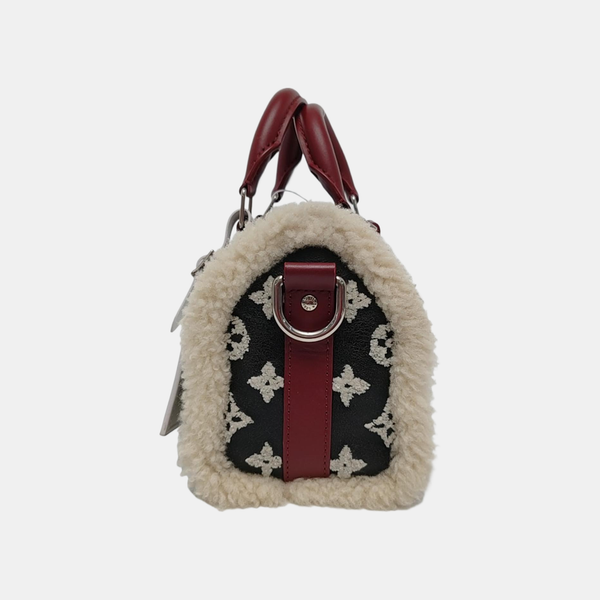 KEEPALL 25 Monogram Calfskin Brown
