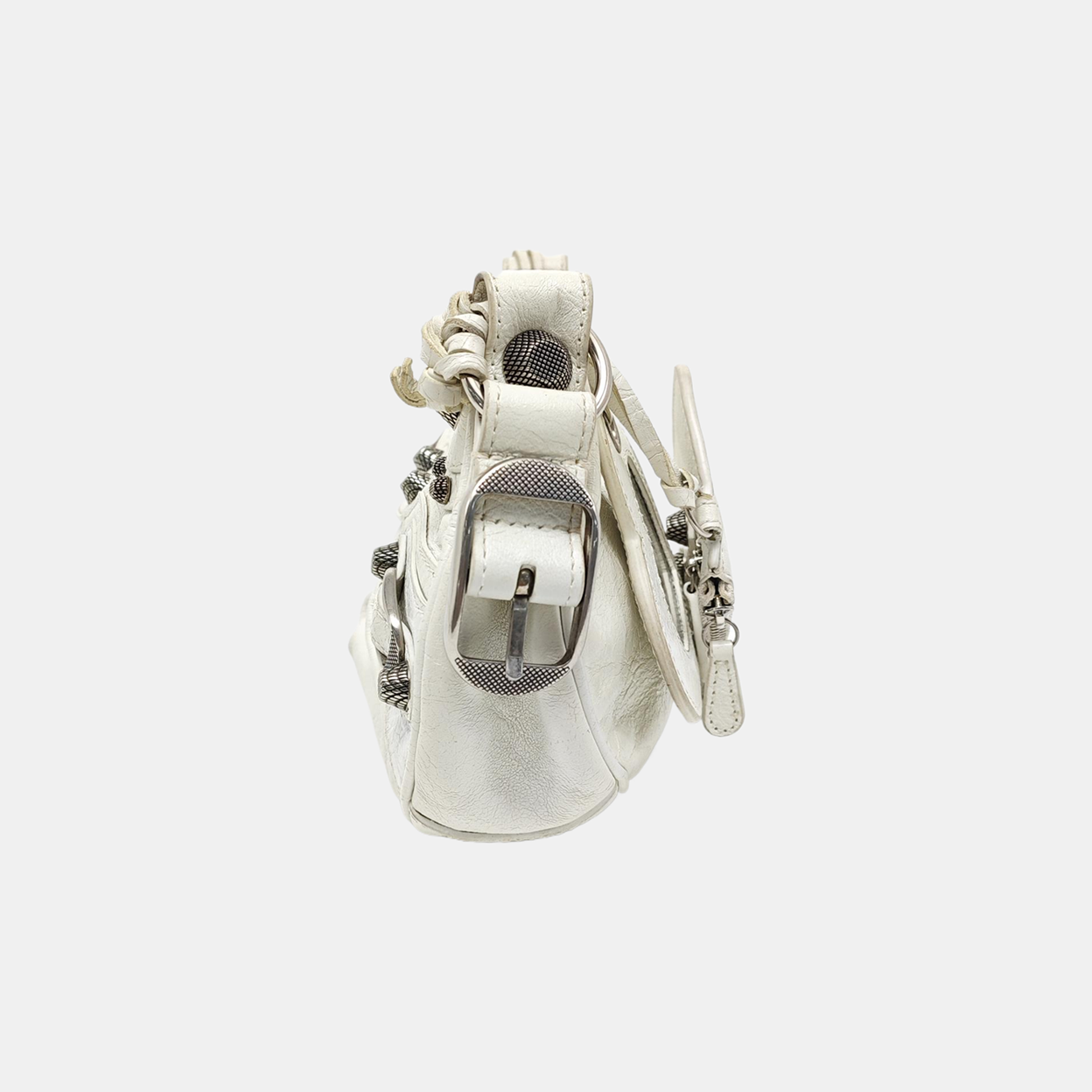 Le Cagole Small Lambskin White