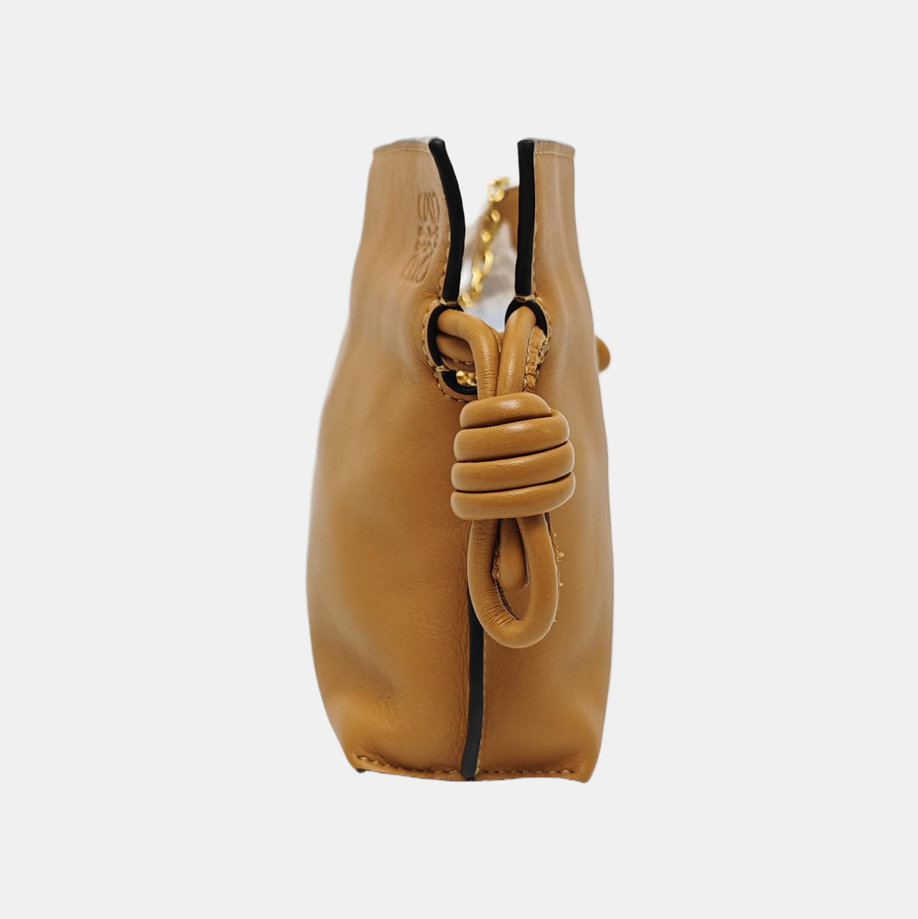 Authenticated pre-owned  Flamenco Super Mini Calfskin Brown - Shoulder Bag at Looply