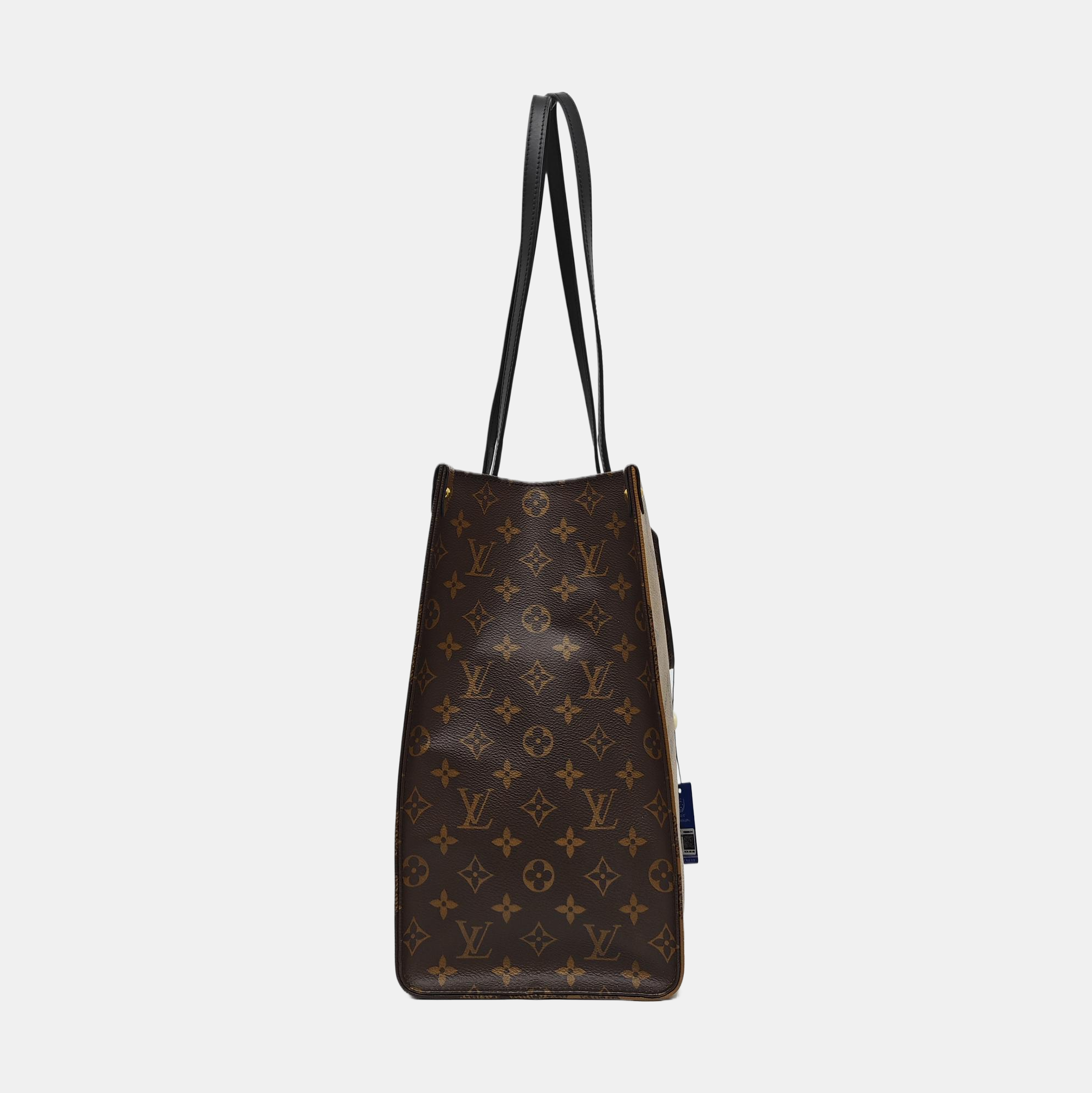 Authenticated pre-owned  ONTHEGO GM Monogram Coated Canvas Brown - Tote Bag at Looply