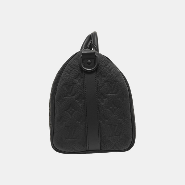 KEEPALL 35 Monogram Calfskin Black