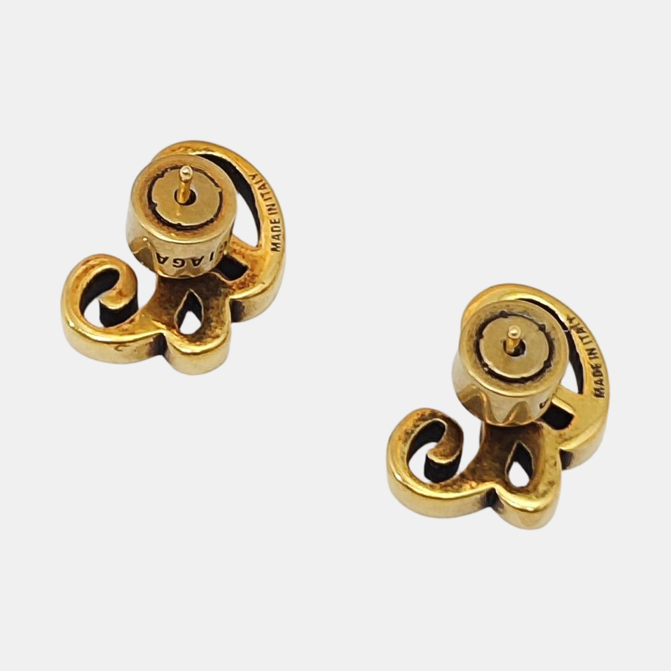 Metal Gold Stud Earrings