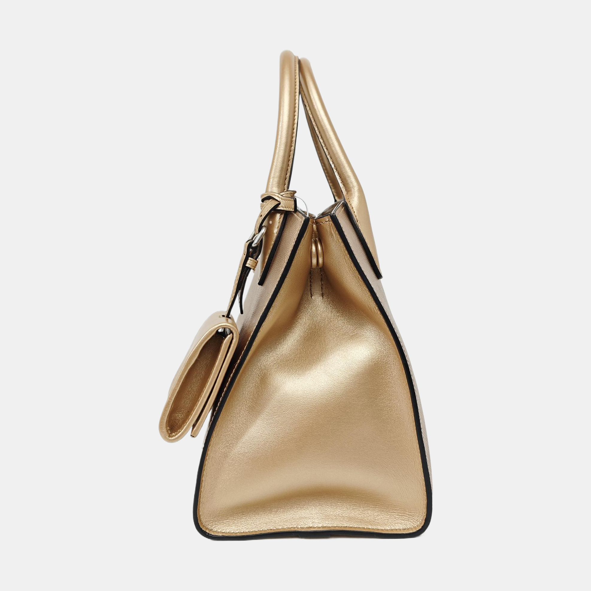 Calfskin Shoulder Bag Beige