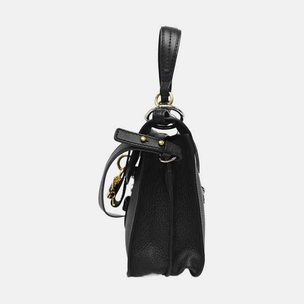 Aby Small Calfskin Black