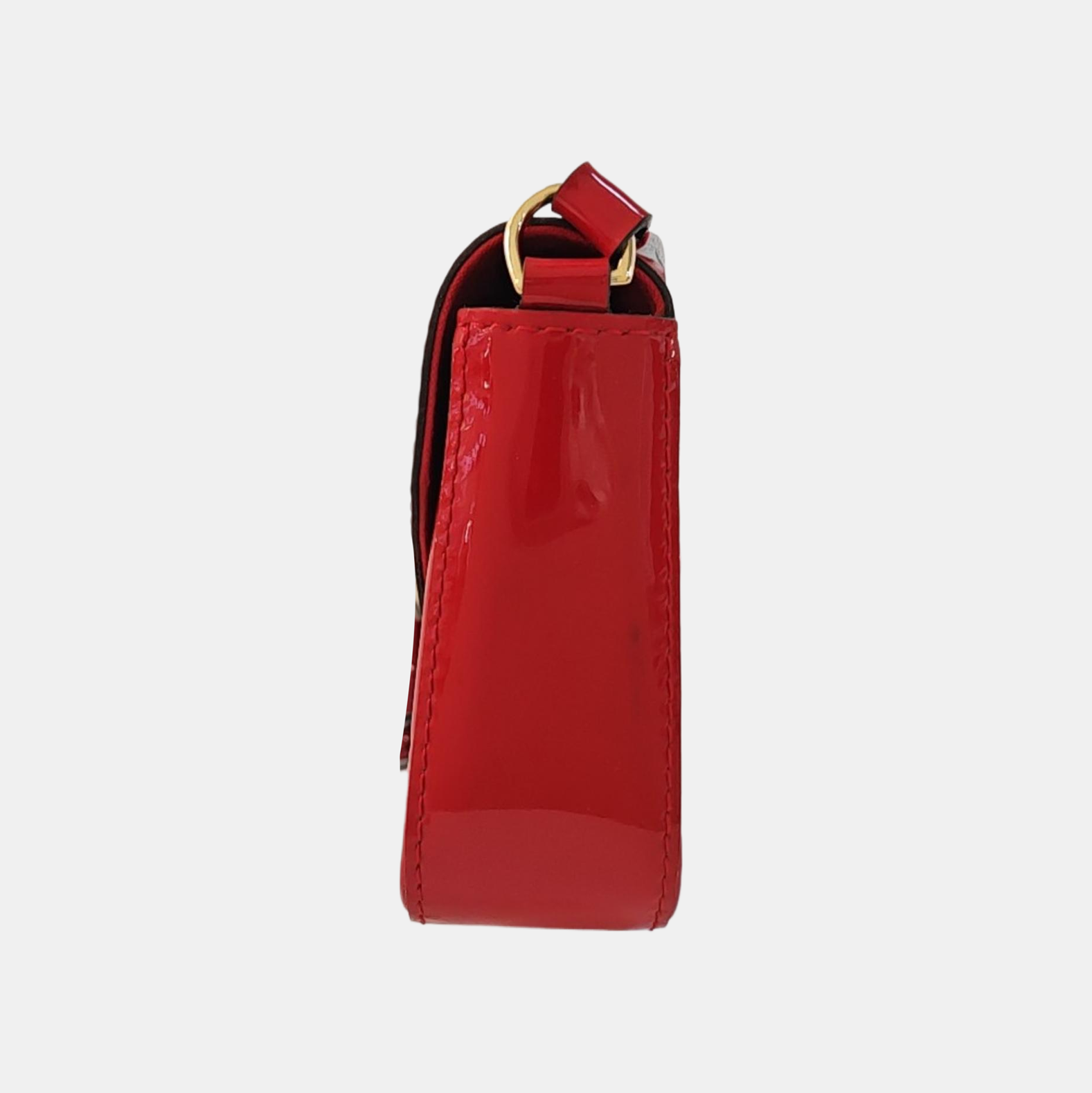 SAC LUCIE Mini Monogram Patent Leather Red
