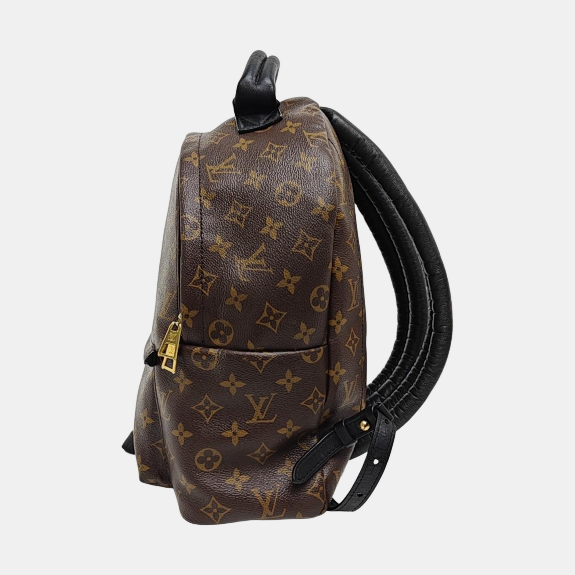 Monogram Coated Canvas Backpack Brown