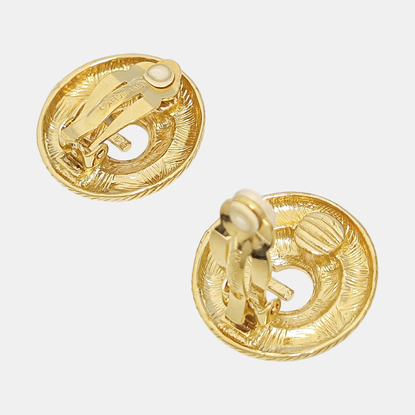 Metal Gold Clip On Earrings