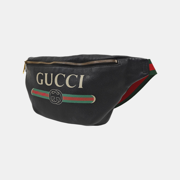 Print Large Calfskin Black