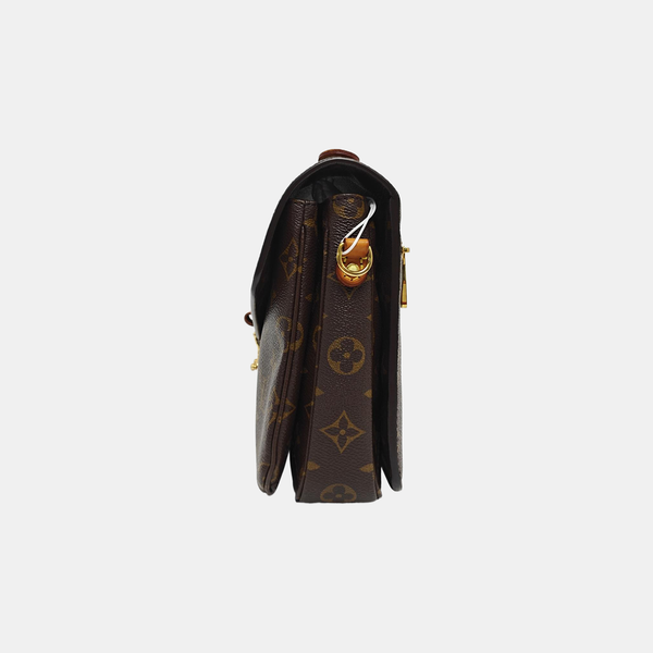 MÉTIS MM Monogram Coated Canvas Brown