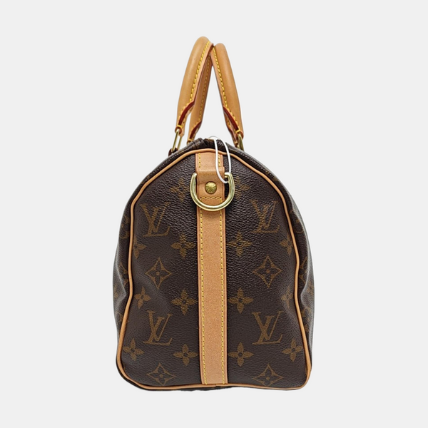 SPEEDY 25 Monogram Coated Canvas Brown