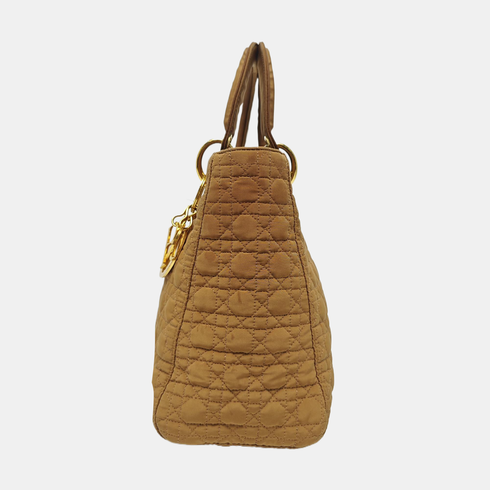 Lady Dior Medium Cannage Fabric Brown