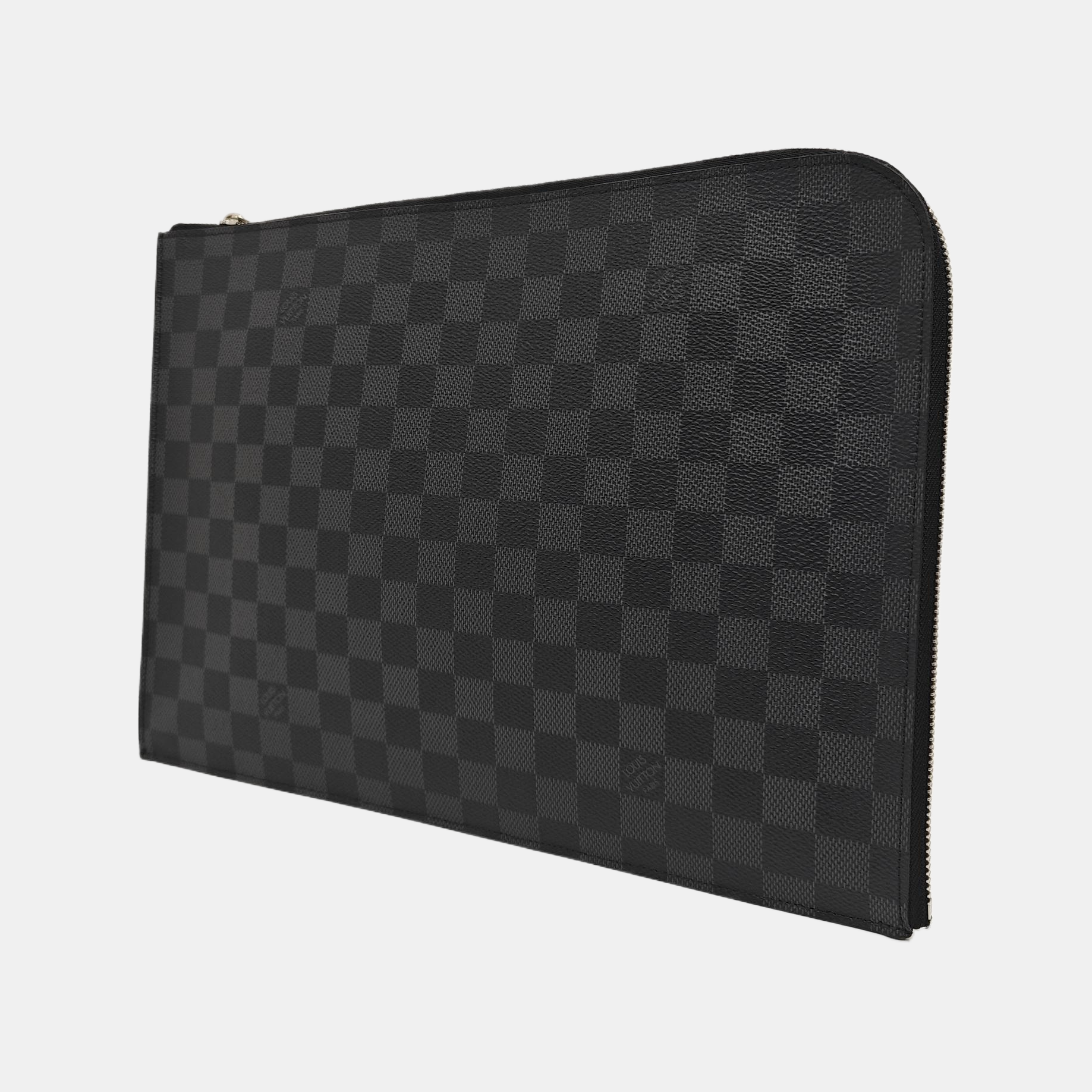 Damier Graphite Coated Canvas Clutch Gray