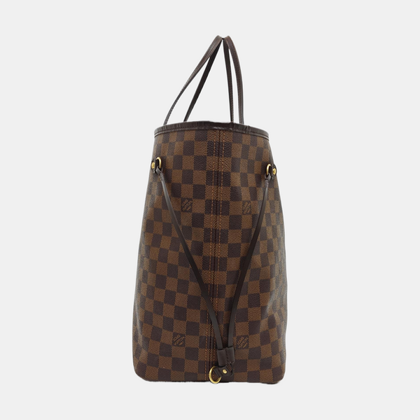 NEVERFULL GM Damier Ebene Coated Canvas Brown