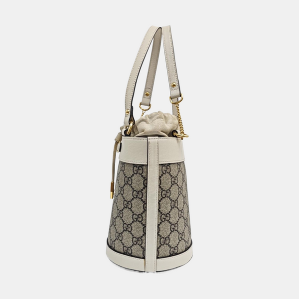 Horsebit 1955 Small Coated Canvas Beige
