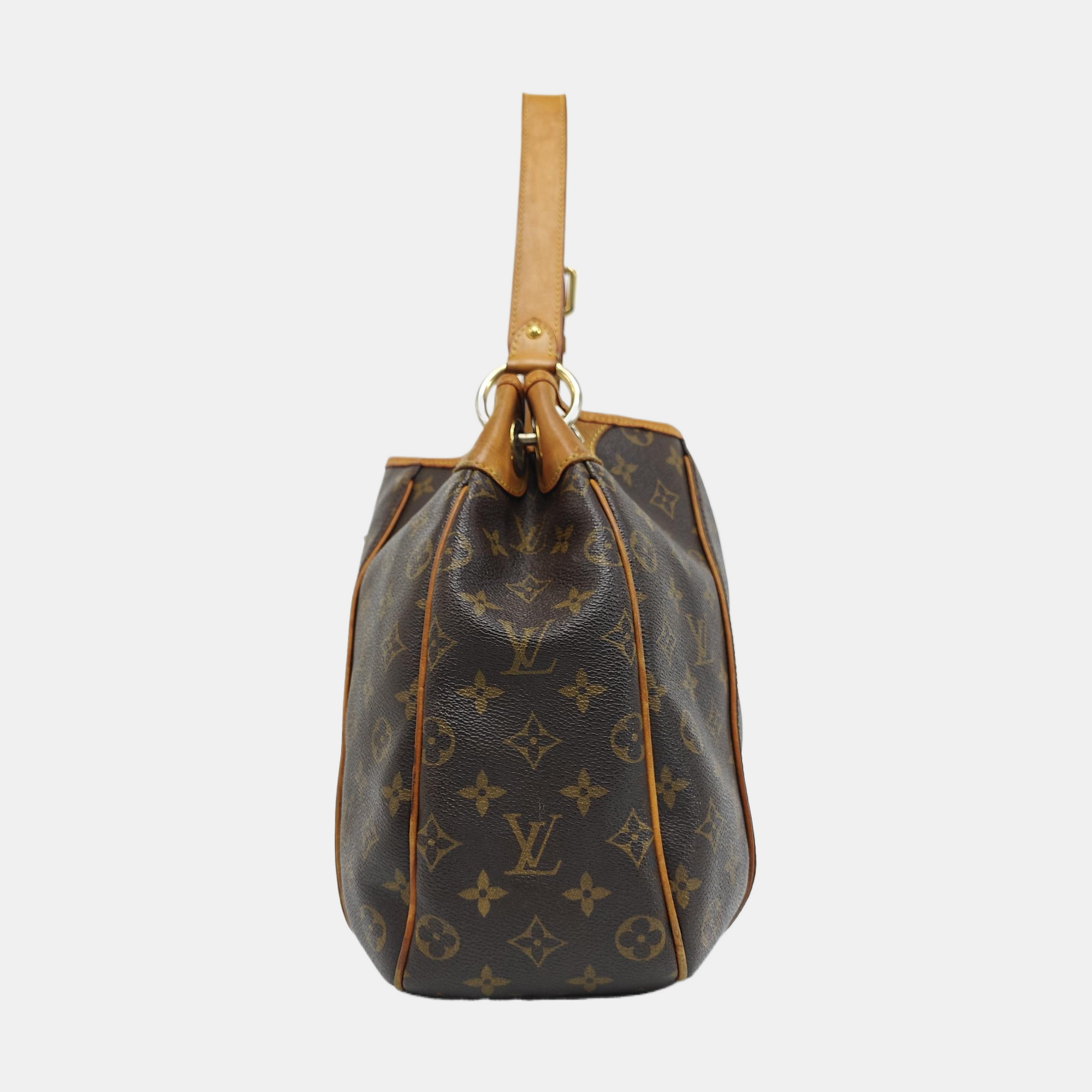 GALLIERA Monogram Coated Canvas Brown