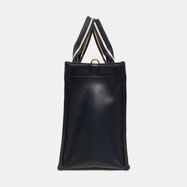 Book Tote Small Oblique Canvas Blue