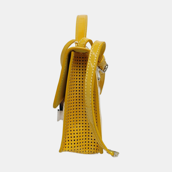 Leather Shoulder Bag Yellow